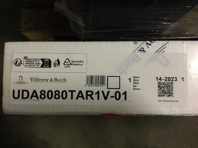 Villeroy & boch - newo - douchevloer vierkant 80x80 cm - afbeelding 2 van  3