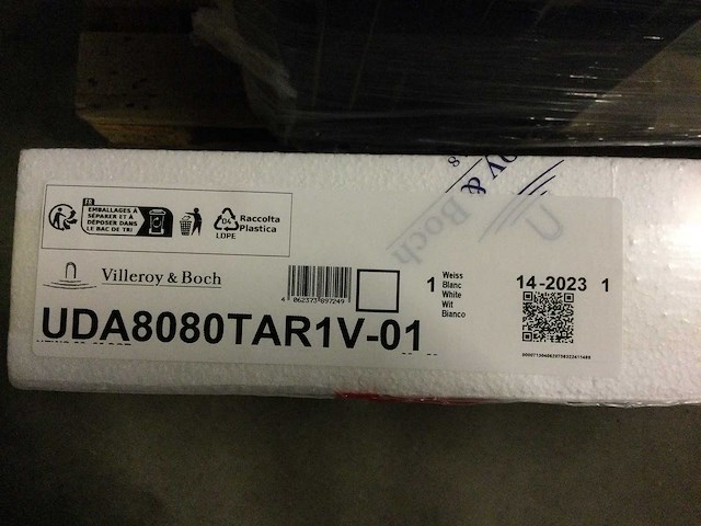 Villeroy & boch - newo - douchevloer vierkant 80x80 cm - afbeelding 2 van  3