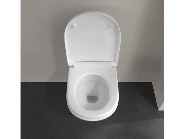 Villeroy & boch - o novo - hangend toilet - wandcloset incl. softclose zitting - wit - afbeelding 3 van  9