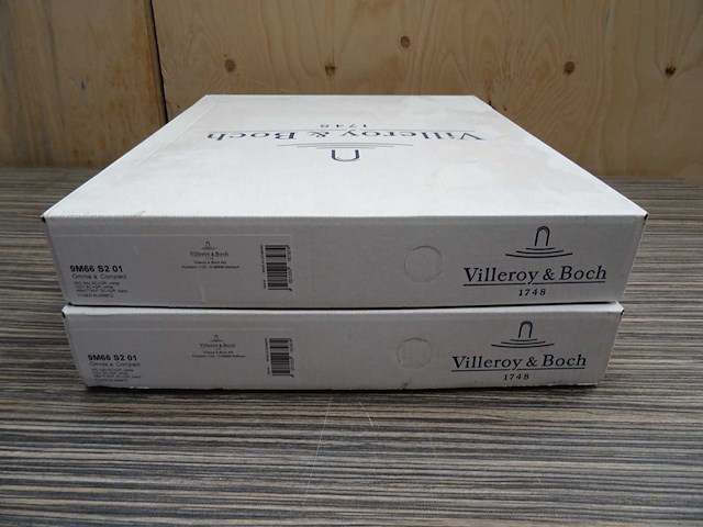 Villeroy & boch - omnia a. compact - toiletzitting met bril (2x) - afbeelding 2 van  3