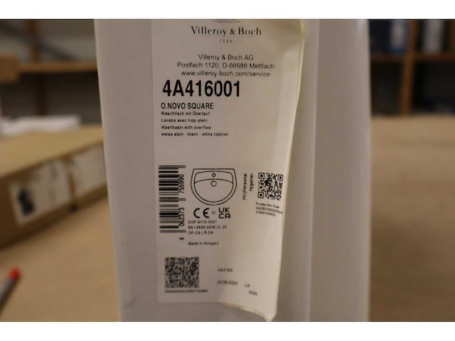 Villeroy & boch - o.novo square - - wastafel (2x) - afbeelding 2 van  7