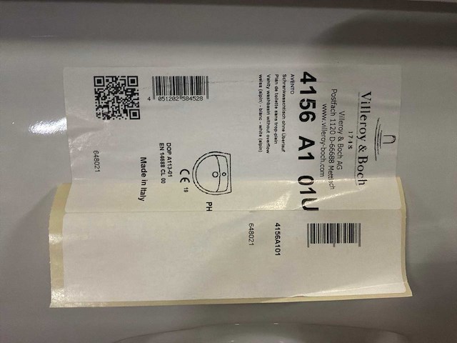 Villeroy & boch 4156a101 wastafel - afbeelding 3 van  3