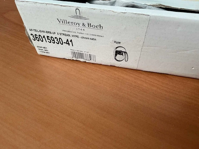 Villeroy & boch afbouwdeel satijn chroom - afbeelding 6 van  6