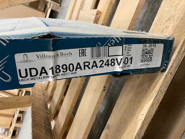 Villeroy & boch architectura metal rim 180x90x4.8cm douchebak - afbeelding 3 van  4