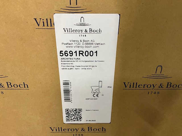 Villeroy & boch architectura staand toilet (6x) - afbeelding 5 van  5