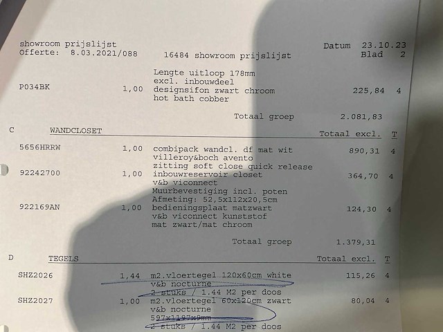 Villeroy & boch avento direct flush wandcloset - afbeelding 5 van  5