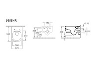 Villeroy & boch avento pack wandcloset directflush met zitting softclose en quickrelease ceramic+ wit - afbeelding 3 van  4