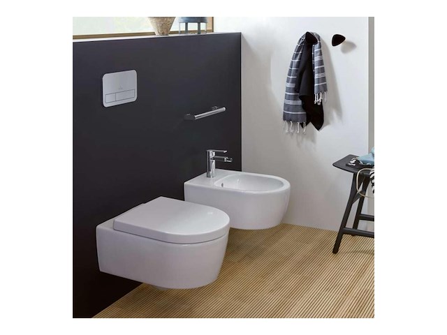 Villeroy & boch avento pack wandcloset directflush met zitting softclose en quickrelease ceramic+ wit - afbeelding 4 van  4