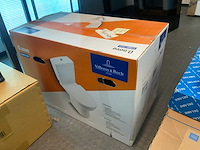 Villeroy & boch combi pack 5661w301 duoblok toilet - afbeelding 1 van  2