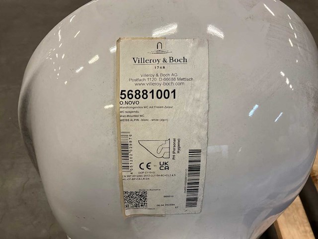Villeroy & boch / geberit 0.novo / rimfree toilet (3x) - afbeelding 2 van  5