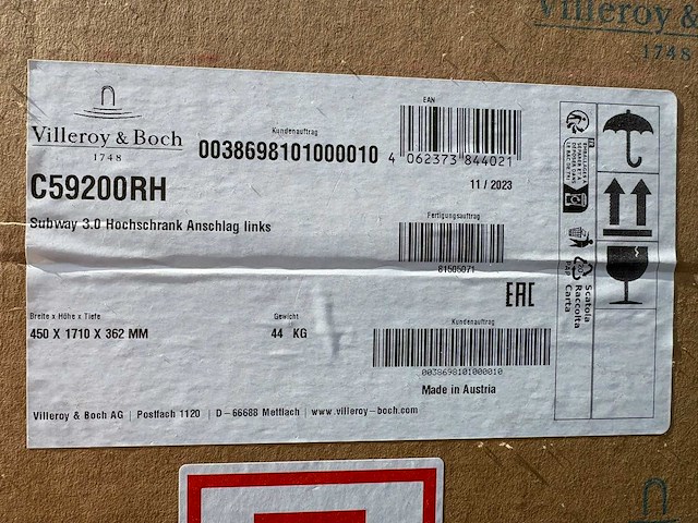 Villeroy & boch kast (450x362x1710 cm) - afbeelding 1 van  1