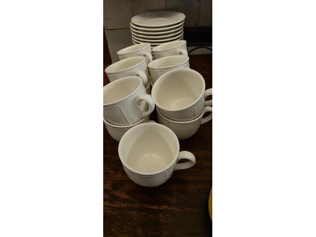 Villeroy & boch kop en schotels uit de cortina collectie - 13 stuks - afbeelding 1 van  2