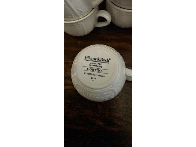 Villeroy & boch kop en schotels uit de cortina collectie - 13 stuks - afbeelding 2 van  2