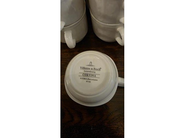 Villeroy & boch kop en schotels uit de cortina collectie - 17 stuks - afbeelding 2 van  2