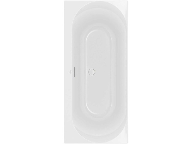 Villeroy & boch loop & friends oval rechthoek 180x80cm uba180lof2v-91 inbouwbad - afbeelding 1 van  3