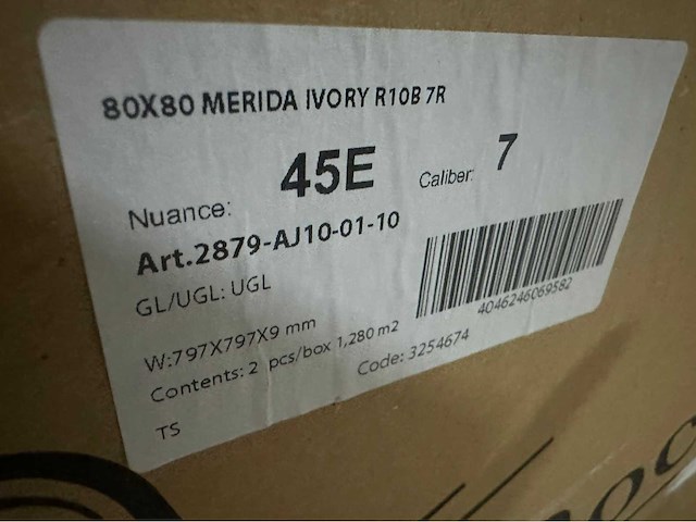 Villeroy & boch merida ivory 80x80 vloertegel 10m2 - afbeelding 3 van  4