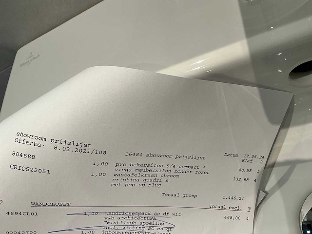 Villeroy & boch more to see wastafelopstelling - afbeelding 6 van  7