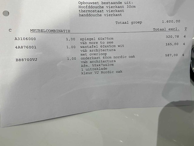 Villeroy & boch more to see wastafelopstelling - afbeelding 7 van  7