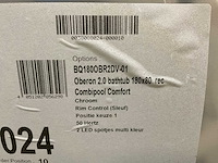 Villeroy & boch oberon 2.0 180x80cm ucc180obr2a1v01 bad met whirlpoolsysteem - afbeelding 4 van  4