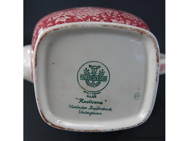 Villeroy & boch rusticana rot koffiepot - afbeelding 5 van  5