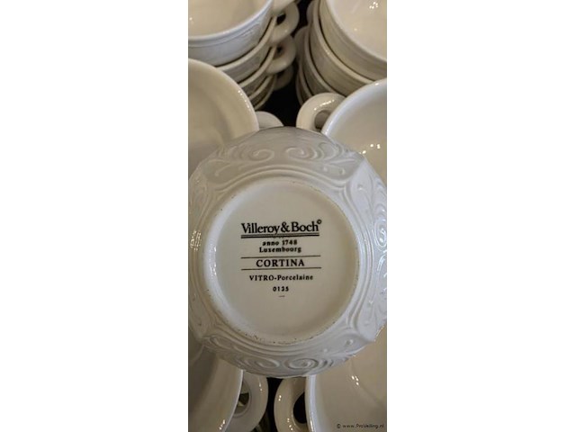Villeroy & boch soepkop met schotel uit de cortina collectie - 40 setjes - afbeelding 2 van  2