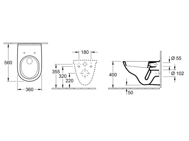 Villeroy & boch toiletpot o.novo wit - afbeelding 2 van  5