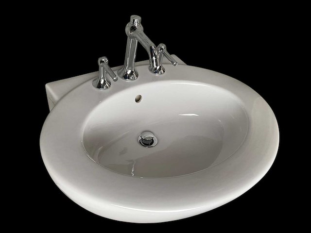 Villeroy & boch wastafel met axor starck kraan 69x56cm - afbeelding 1 van  5