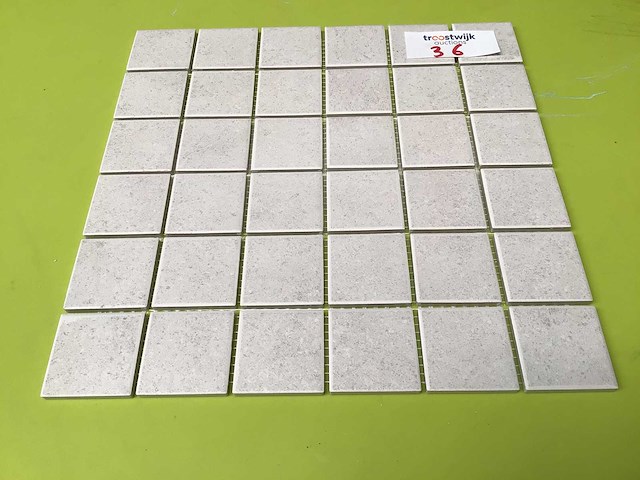 Villeroy & boch white 5x5 cm mozaïek wandtegel 21 m² - afbeelding 3 van  4