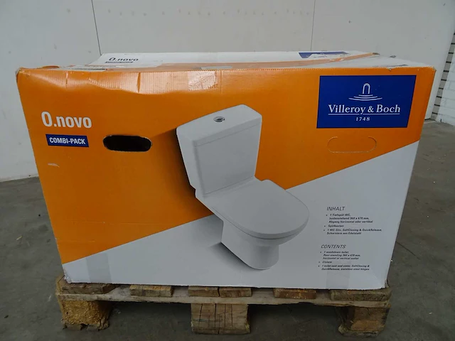 Villeroy&boch - o.novo combi-pack - 5661t301 - toilet - afbeelding 1 van  3