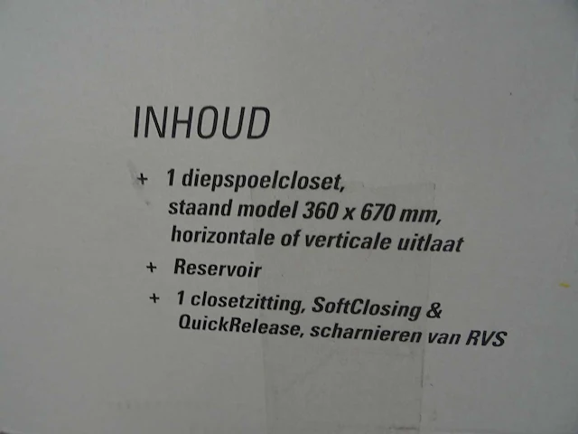 Villeroy&boch - o.novo combi-pack - 5661t301 - toilet - afbeelding 2 van  3