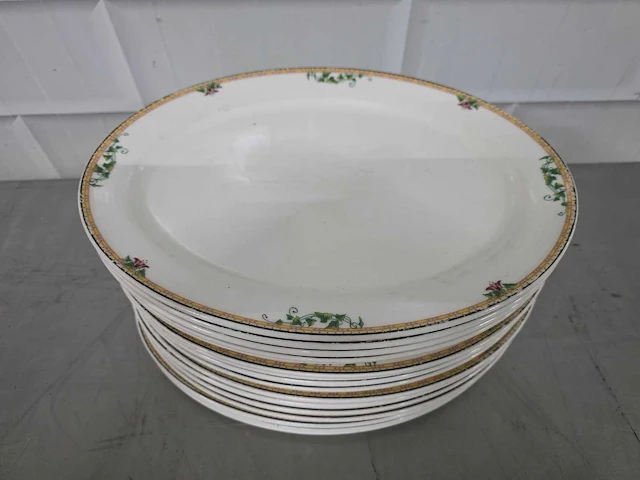 Villeroy&boch - ovaal porseleinen bord (16x) - afbeelding 1 van  3