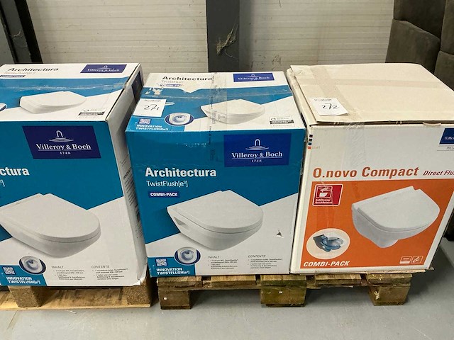 Villeroy&boch architectura twist flush wandcloset - afbeelding 2 van  2