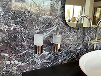 Villeroy&boch burgundy badmeubel met wandkasten en waskommen - afbeelding 4 van  16