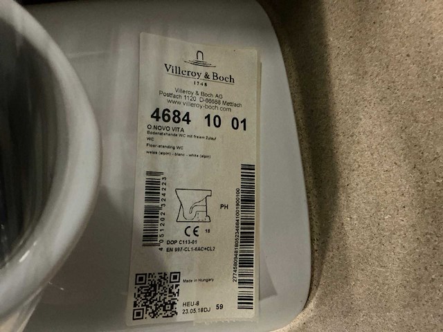 Villeroy&boch o.novo vita toiletpot (8x) - afbeelding 4 van  4