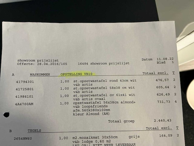 Villeroy&boch opbouw wastafel (4x) - afbeelding 6 van  6