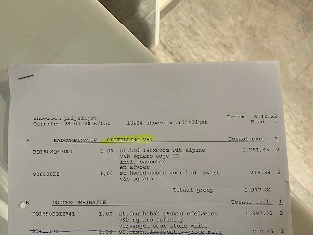 Villeroy&boch squaro edge 12 180x80cm douchebad - afbeelding 7 van  7