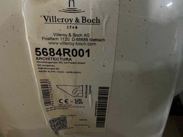 Villeroy&boch subway 2.0 / architectura wandcloset (6x) - afbeelding 4 van  4