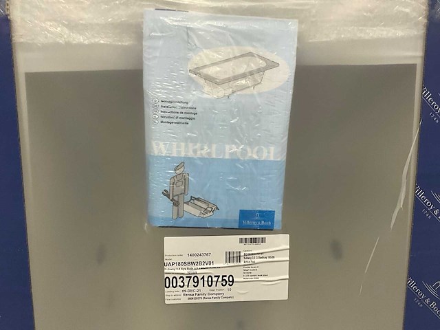 Villeroy&boch subway 3.0 rechthoekig bad met whirlpoolsysteem special combipool active (ap), inclusief watertoevoer - afbeelding 3 van  8