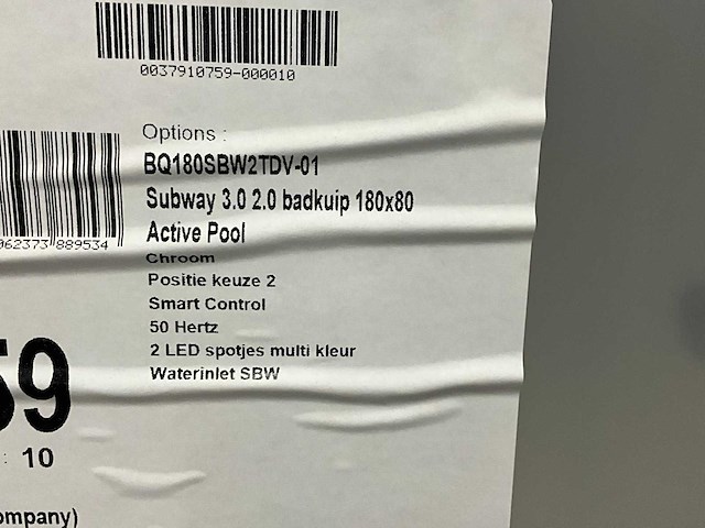 Villeroy&boch subway 3.0 rechthoekig bad met whirlpoolsysteem special combipool active (ap), inclusief watertoevoer - afbeelding 4 van  8