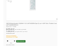 Villeroy&boch subway 3.0 rechthoekig bad met whirlpoolsysteem special combipool active (ap), inclusief watertoevoer - afbeelding 8 van  8