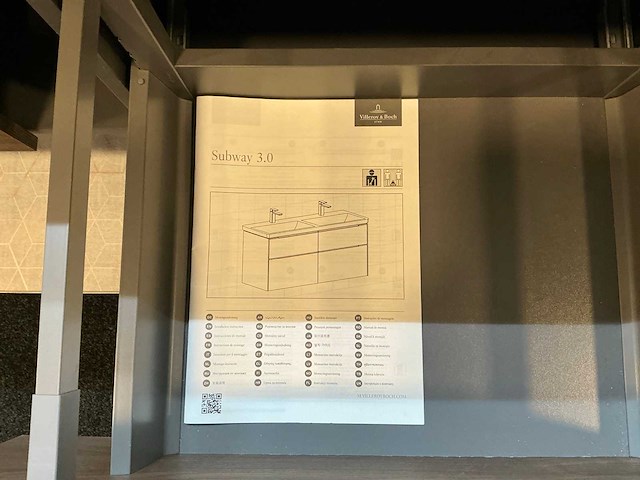 Villeroy&boch subway 3.0 wastafelopstelling - afbeelding 8 van  10