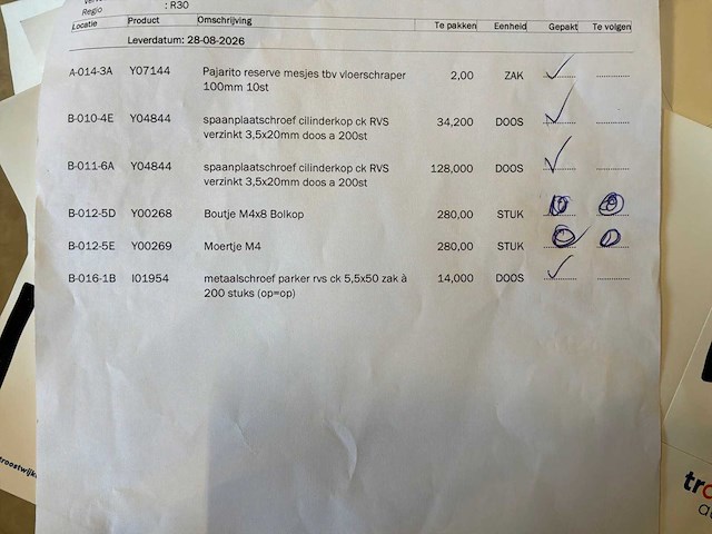 Viltstroken schuifdeurrails en bevestigingsmaterialen - afbeelding 9 van  9