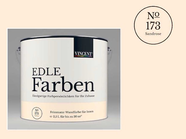Vincent - edle farben - no.173 sandrose - 2,5l verf - afbeelding 1 van  7