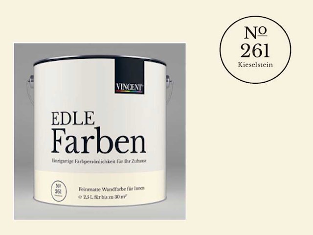 Vincent - edle farben - no.261 kieselstein - 2,5l verf - afbeelding 1 van  7