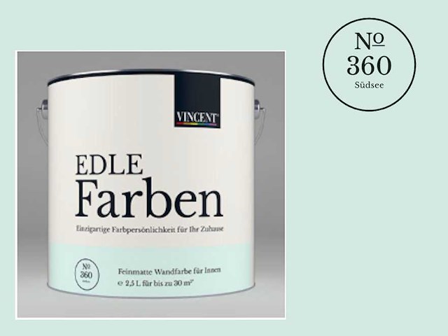 Vincent - edle farben - no.360 südsee - 2,5l verf - afbeelding 1 van  7