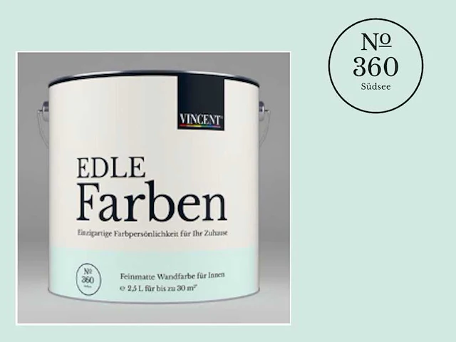 Vincent - edle farben - no.360 südsee - 2,5l verf - afbeelding 1 van  7