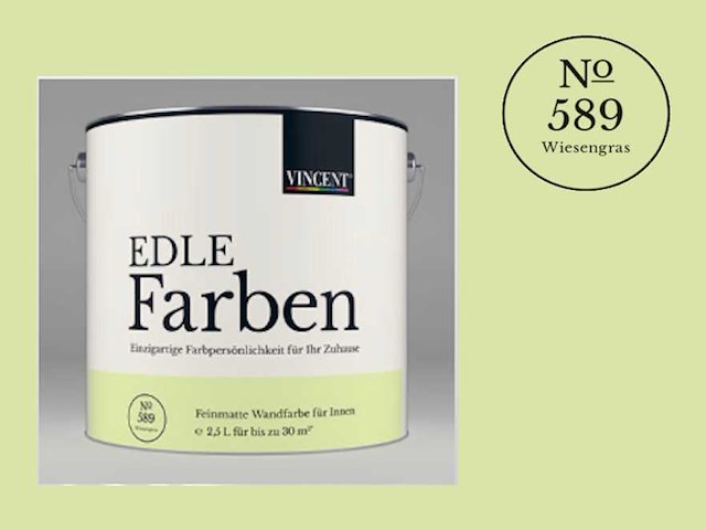 Vincent - edle farben - no.589 wiesengras - 2,5l verf - afbeelding 1 van  7