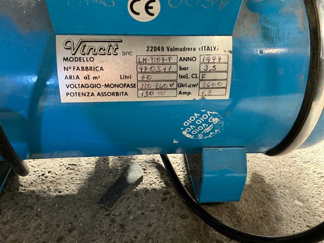 Vincit luchtcompressor - afbeelding 3 van  3