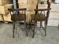 Vind barkrukken zithoogte 61cm (2x) - afbeelding 2 van  3