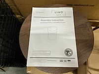 Vind malung high bijzettafel brown h45,5xø35cm - afbeelding 3 van  5
